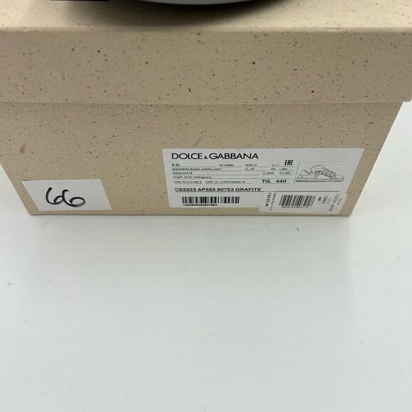 Men’s Dolce & Gabanna skate low top leather sneakers size 44 made in Italy - Picture 7 of 13